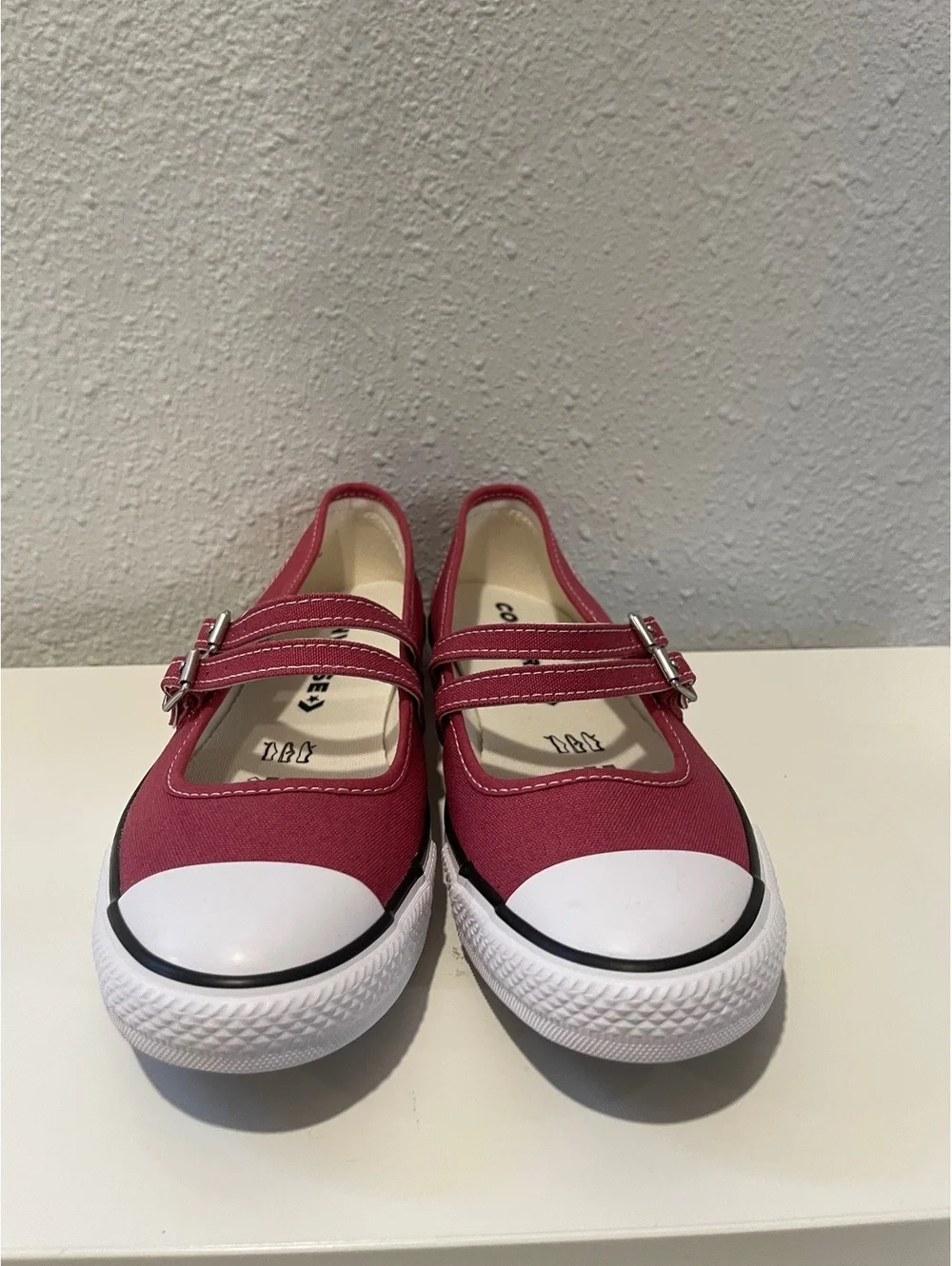 Converse All Star Mary Jane Style Canvas Sneakers in Red
